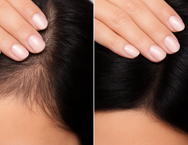 2-in-1 Elektrische Kopfhautmassage- und Haarölbürste